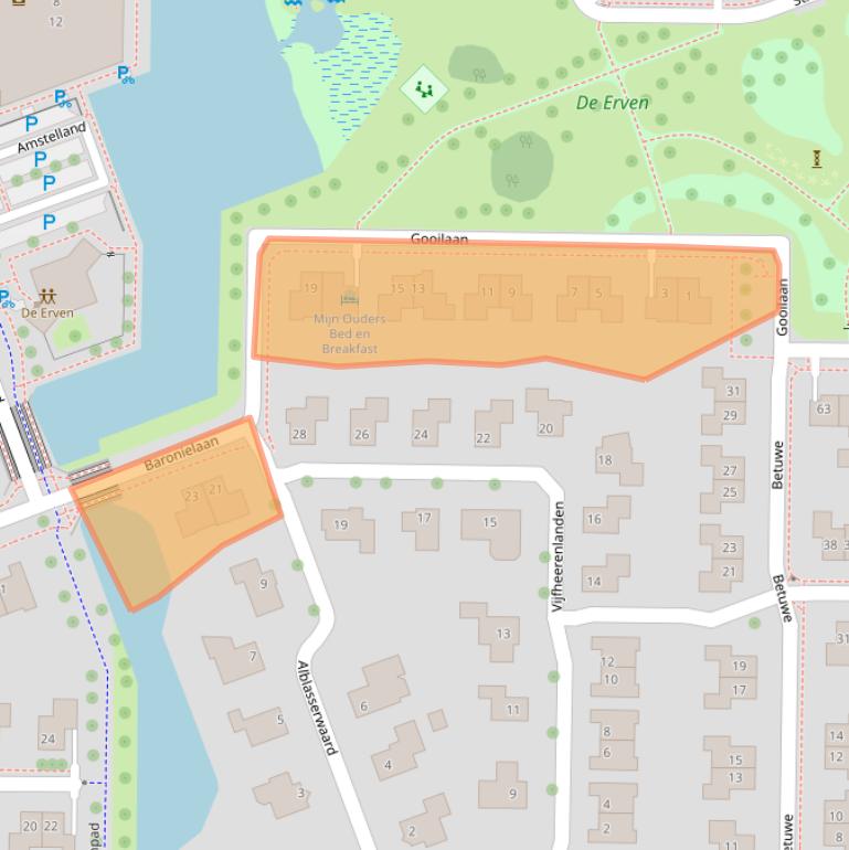 Kaart van postcodegebied 8302MH.