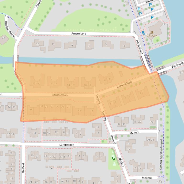 Kaart van postcodegebied 8302MZ.