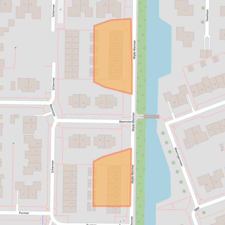 Kaart van postcodegebied 8302NH.