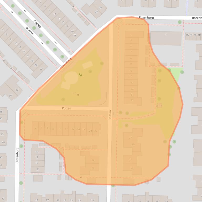 Kaart van postcodegebied 8302NR.