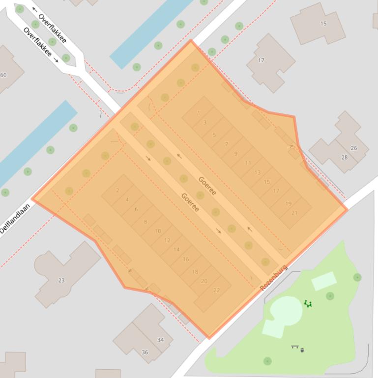 Kaart van postcodegebied 8302NW.