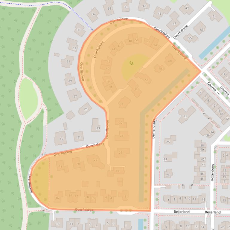 Kaart van postcodegebied 8302NX.