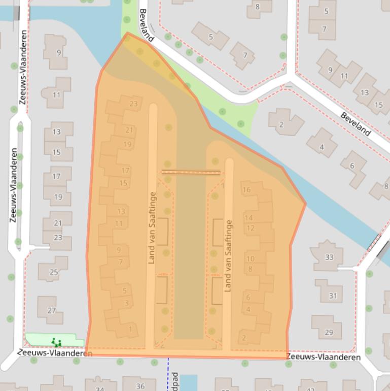 Kaart van postcodegebied 8302PE.