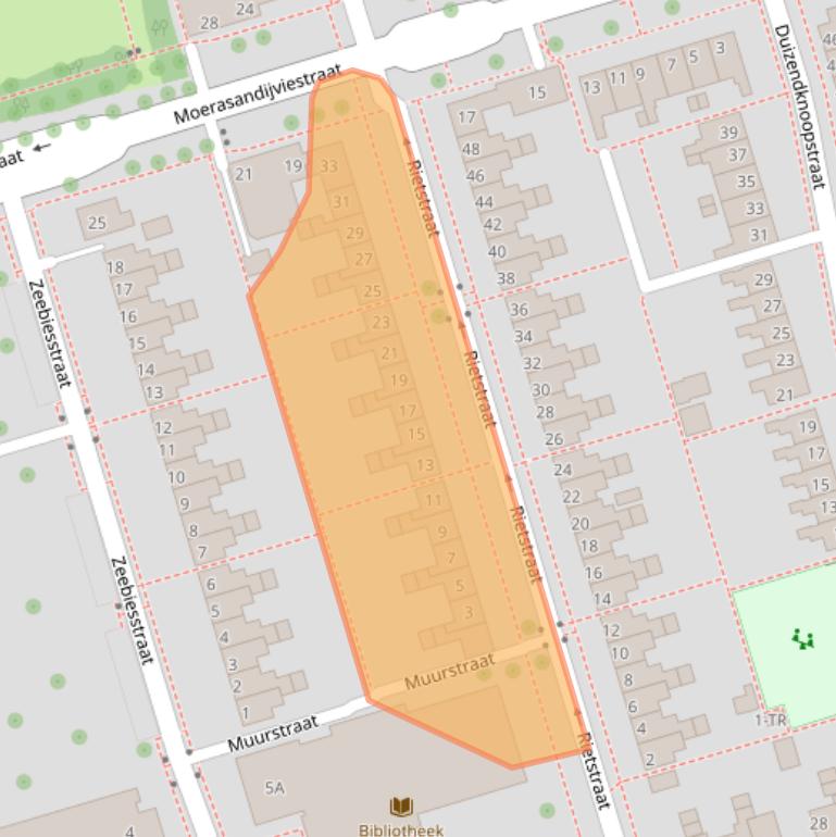 Kaart van postcodegebied 8302VH.