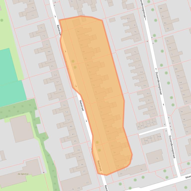 Kaart van postcodegebied 8302VL.