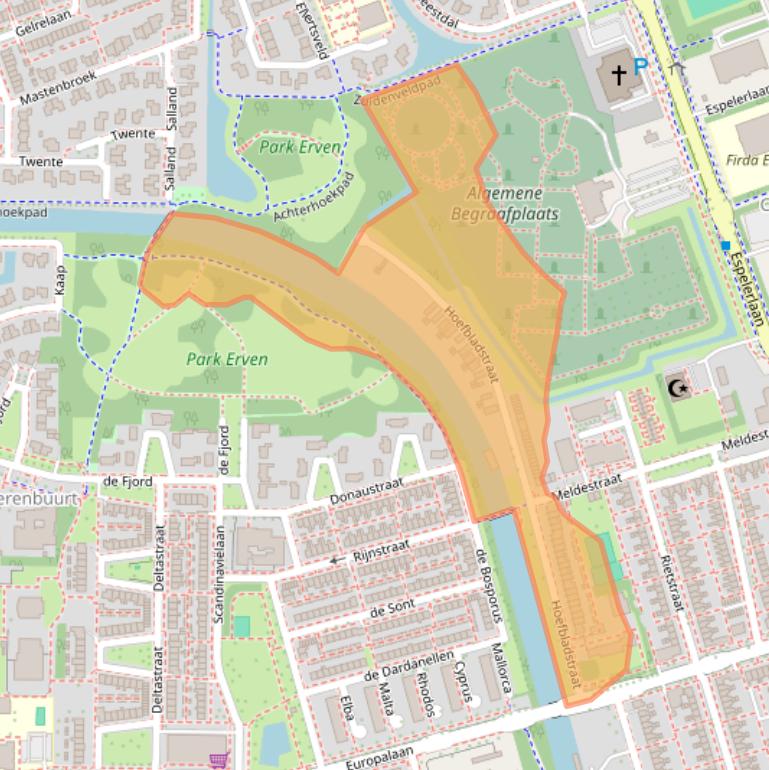Kaart van postcodegebied 8302VM.