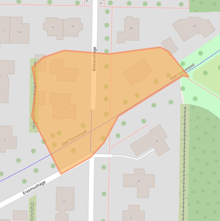 Kaart van postcodegebied 8302WB.
