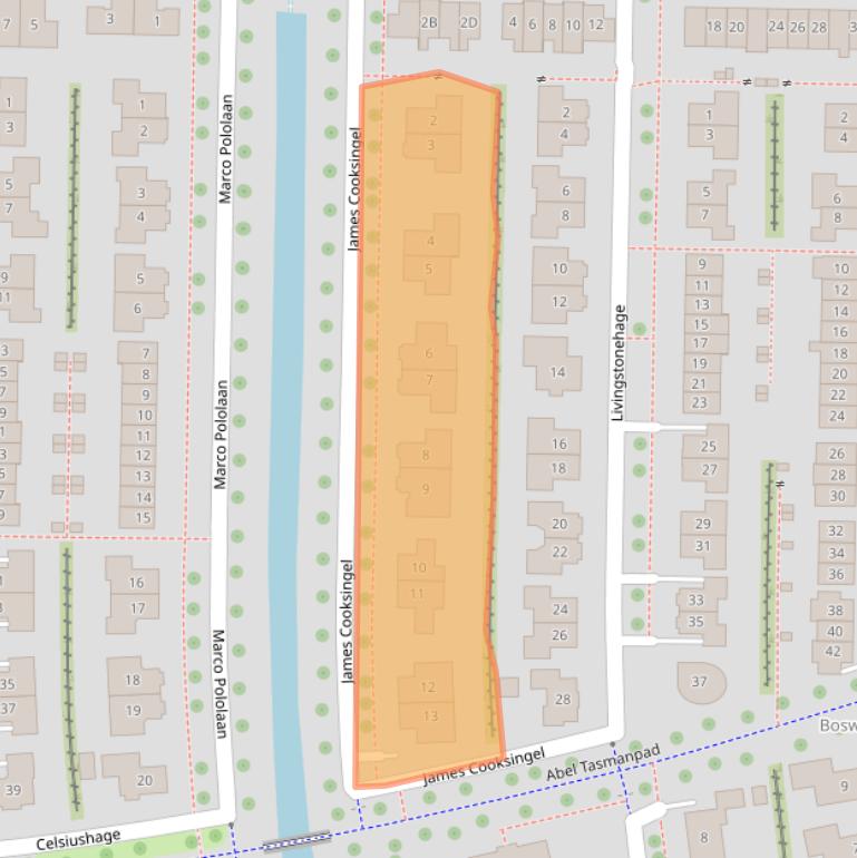 Kaart van postcodegebied 8302WH.