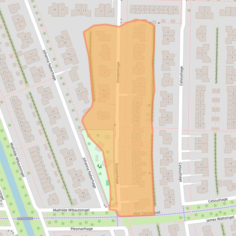 Kaart van postcodegebied 8302WN.