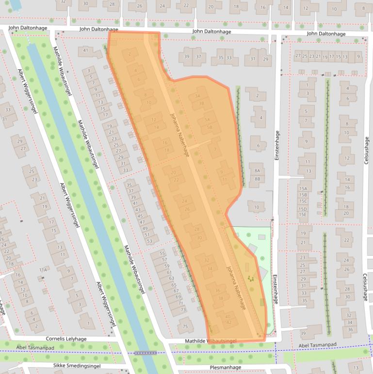 Kaart van postcodegebied 8302WP.