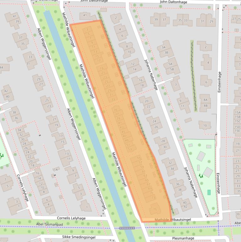 Kaart van postcodegebied 8302WR.