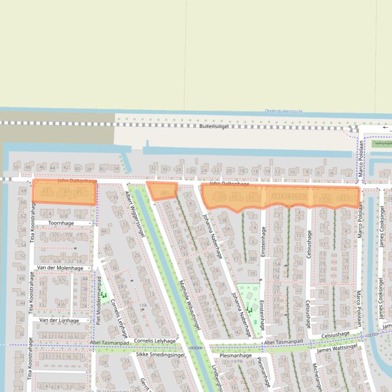 Kaart van postcodegebied 8302WS.
