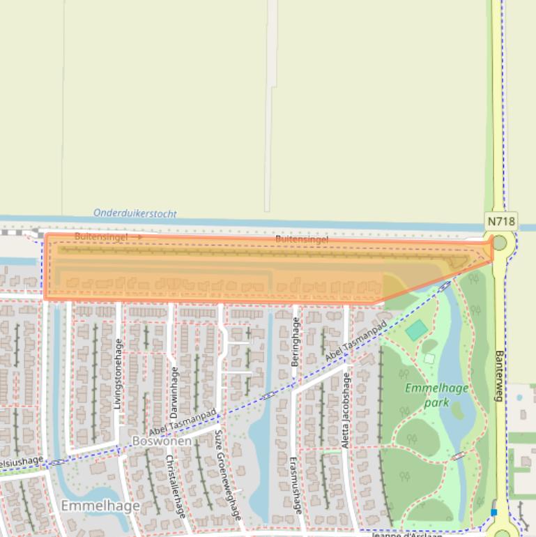 Kaart van postcodegebied 8302WV.