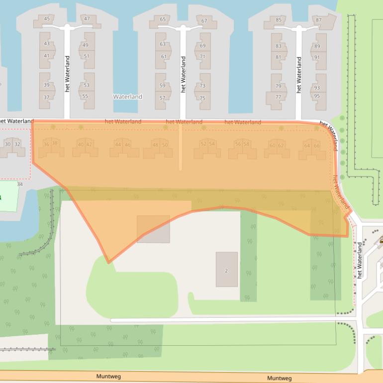 Kaart van postcodegebied 8302XD.