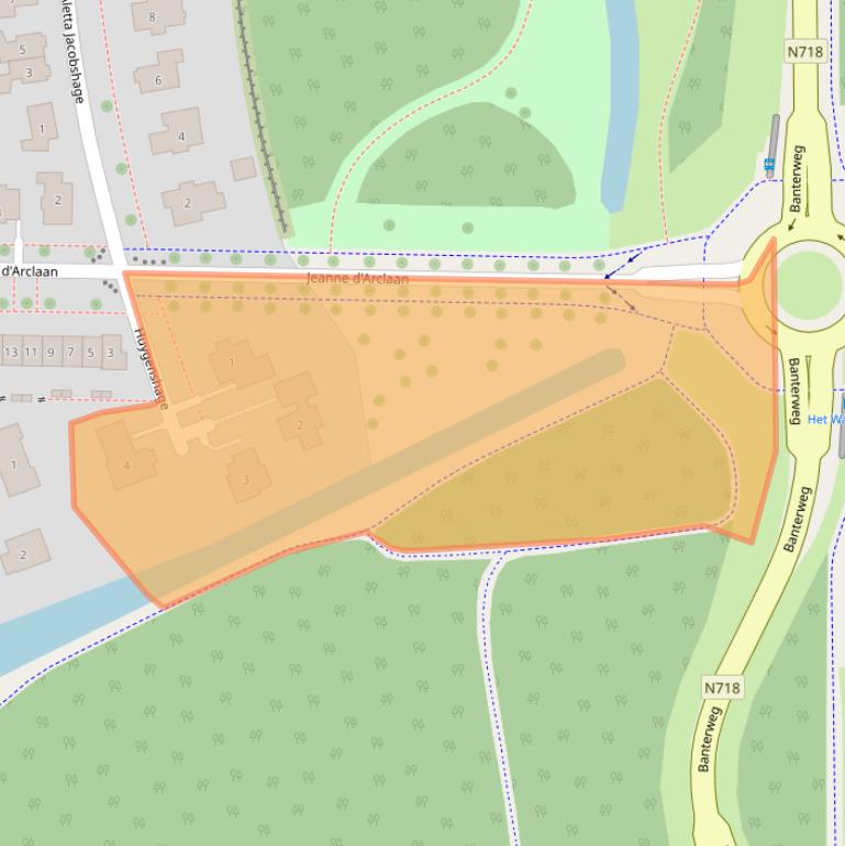 Kaart van postcodegebied 8302ZC.