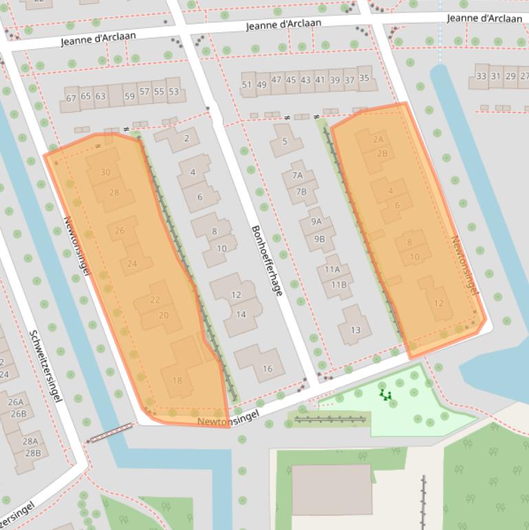 Kaart van postcodegebied 8302ZE.