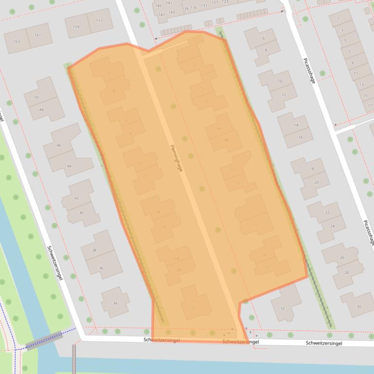 Kaart van postcodegebied 8302ZM.