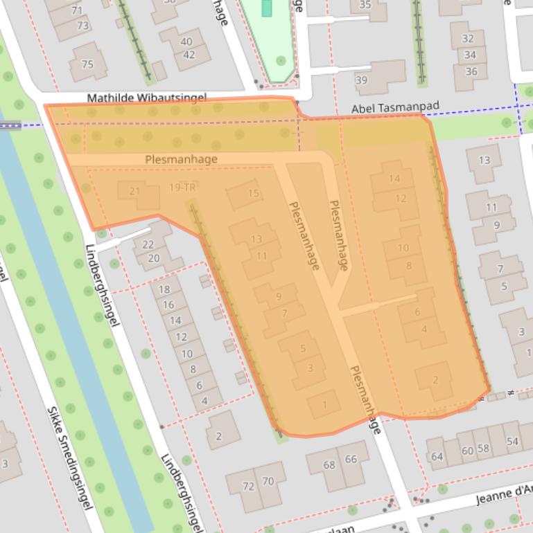 Kaart van postcodegebied 8302ZP.