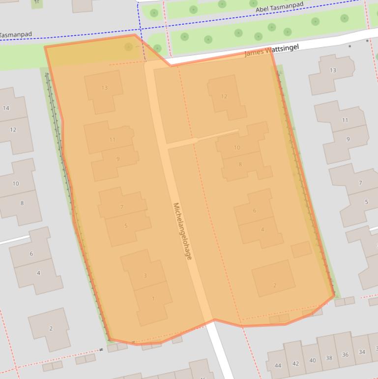 Kaart van postcodegebied 8302ZR.