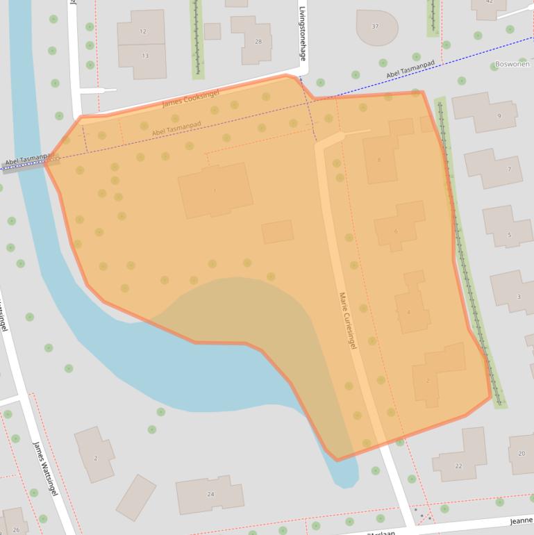 Kaart van postcodegebied 8302ZT.