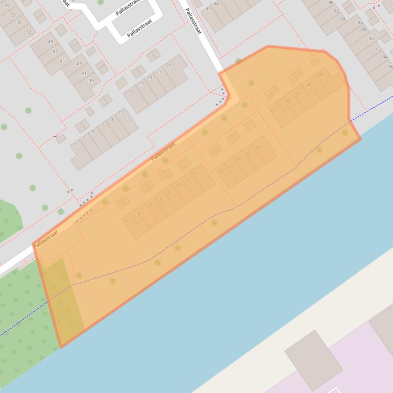 Kaart van postcodegebied 8303BP.