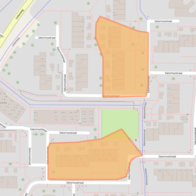 Kaart van postcodegebied 8303CD.