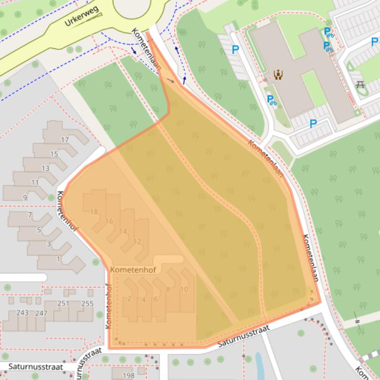 Kaart van postcodegebied 8303CH.