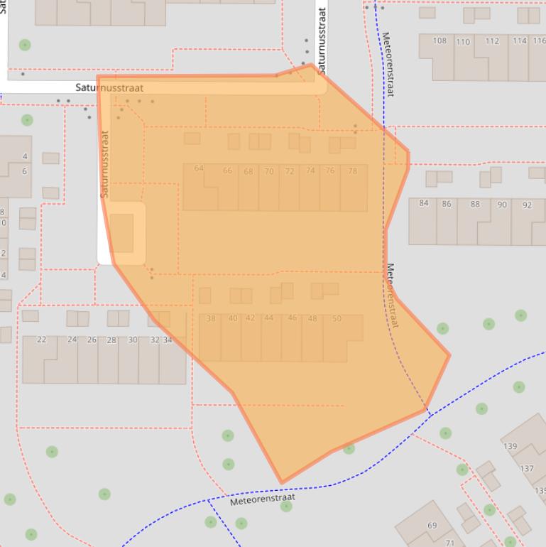 Kaart van postcodegebied 8303CK.