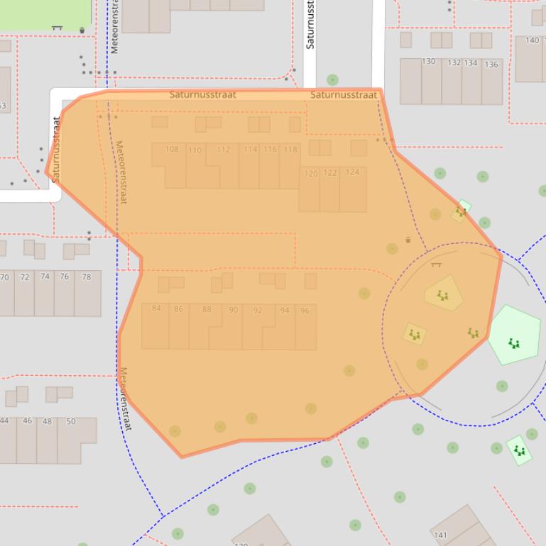 Kaart van postcodegebied 8303CL.