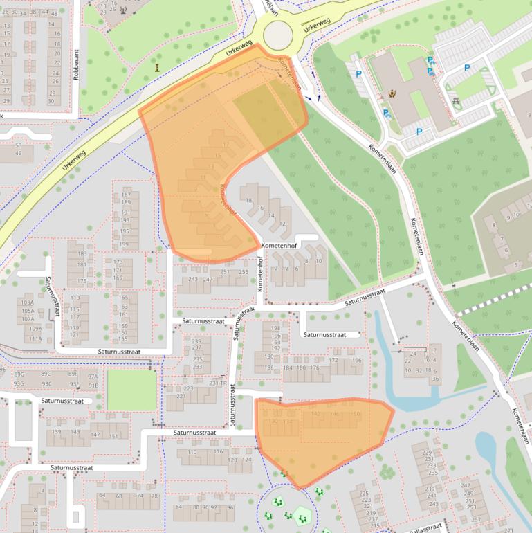 Kaart van postcodegebied 8303CM.