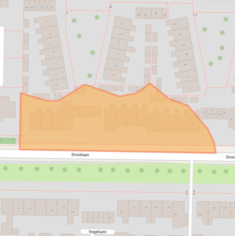 Kaart van postcodegebied 8303EA.