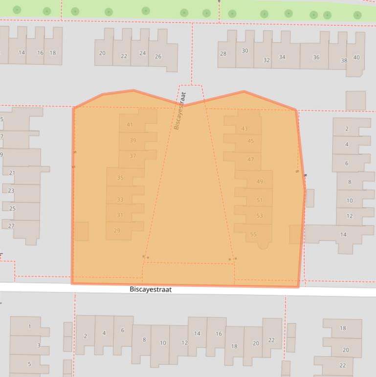 Kaart van postcodegebied 8303ES.