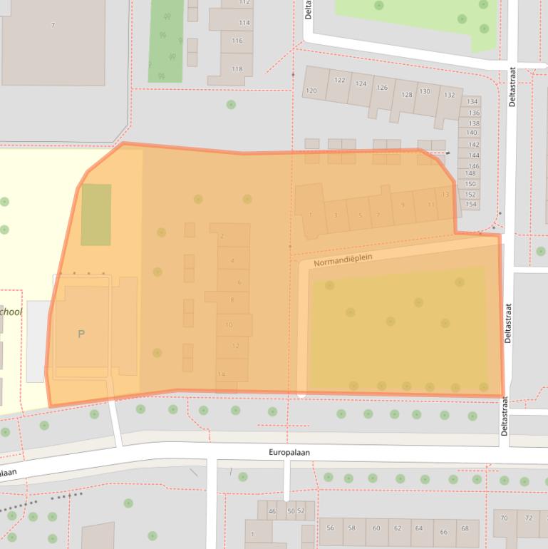 Kaart van postcodegebied 8303HA.