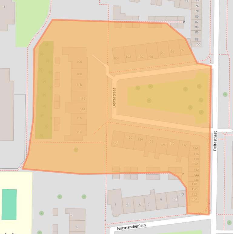 Kaart van postcodegebied 8303HE.
