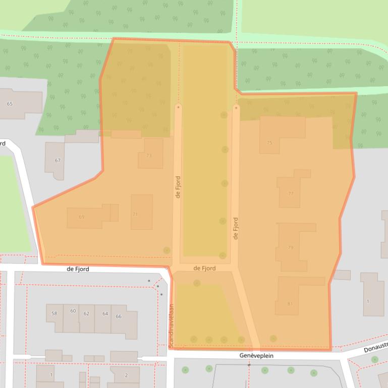 Kaart van postcodegebied 8303HJ.