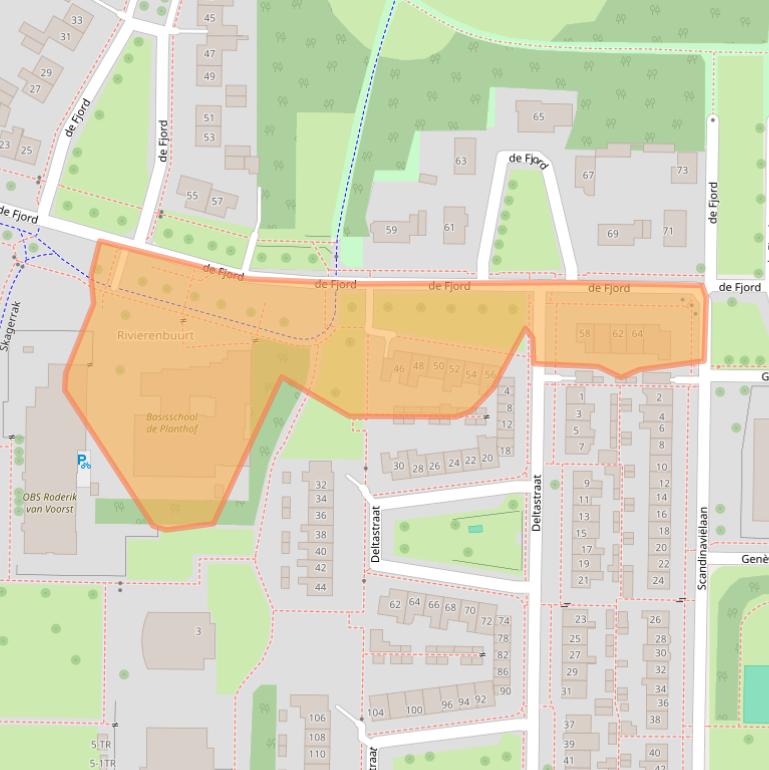 Kaart van postcodegebied 8303HL.