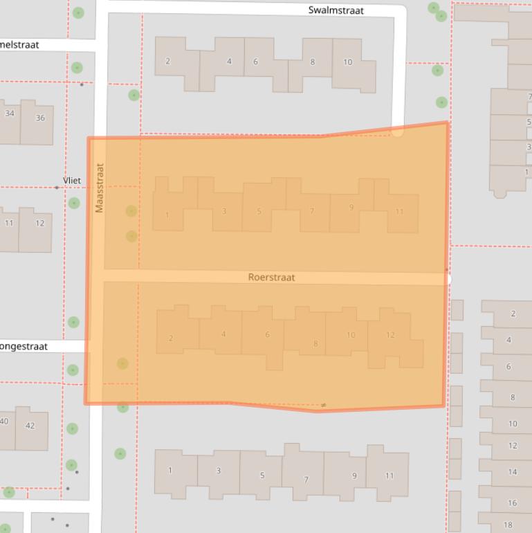 Kaart van postcodegebied 8303JC.