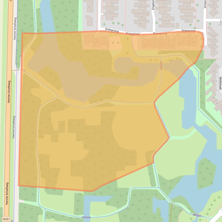 Kaart van postcodegebied 8303KV.