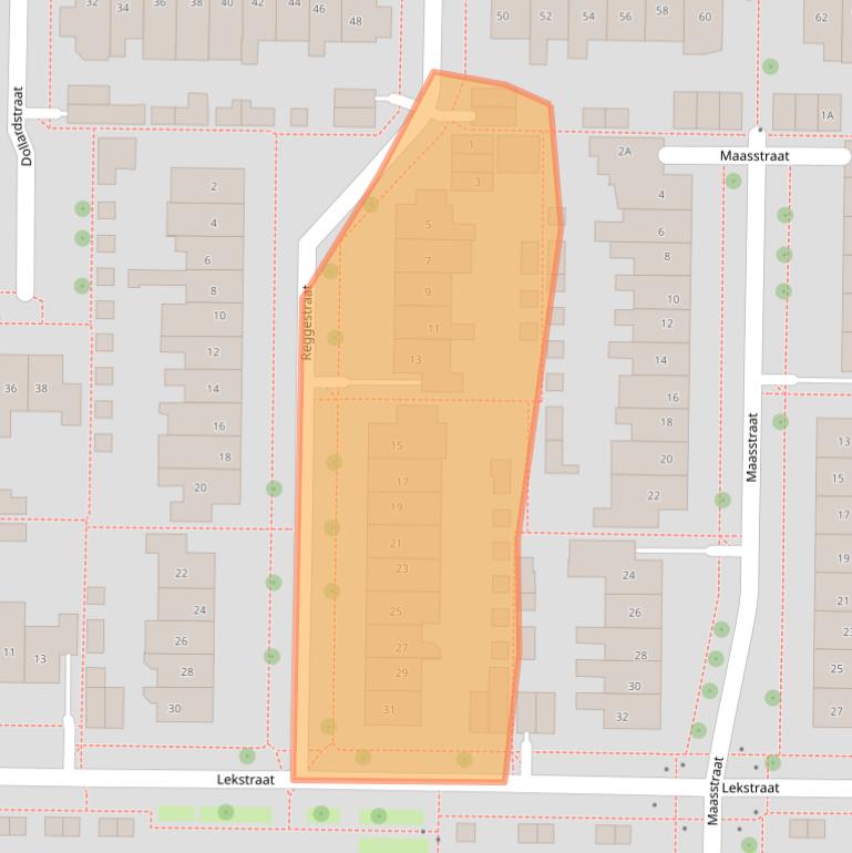 Kaart van postcodegebied 8303LA.