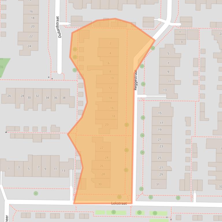 Kaart van postcodegebied 8303LB.