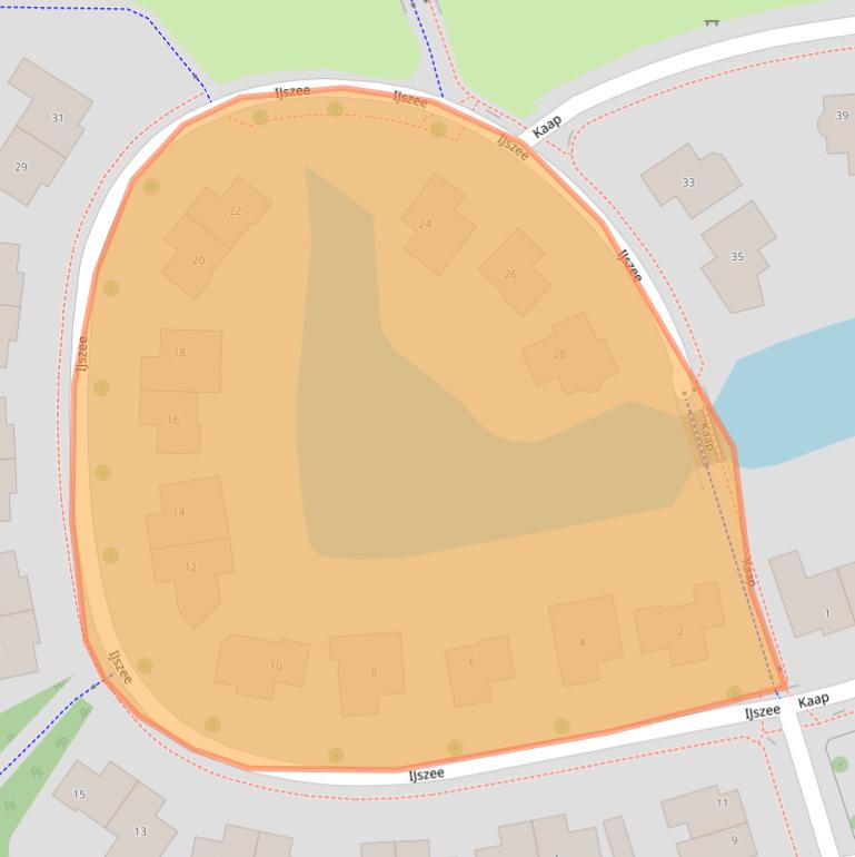 Kaart van postcodegebied 8303NC.