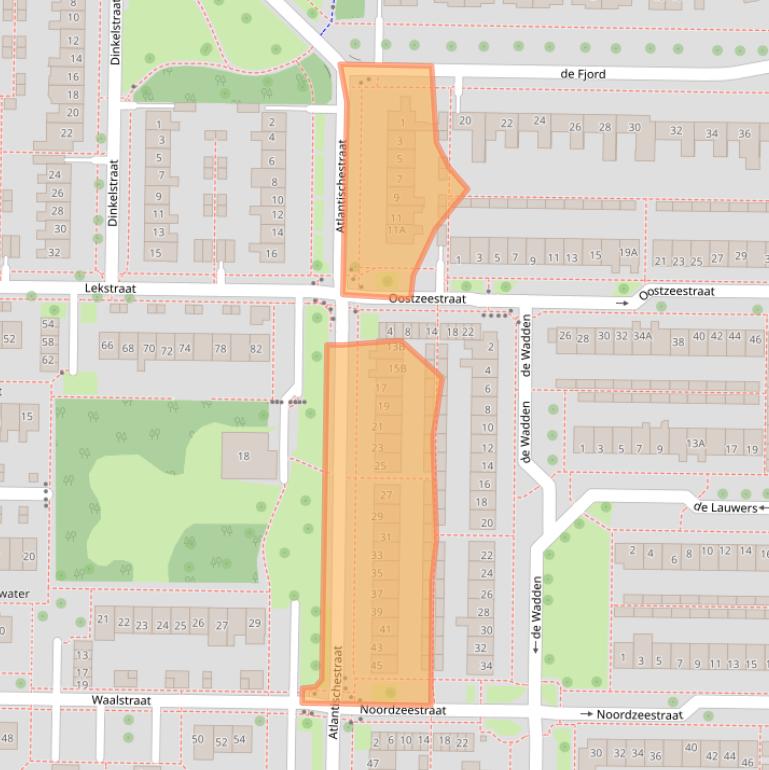 Kaart van postcodegebied 8303VT.