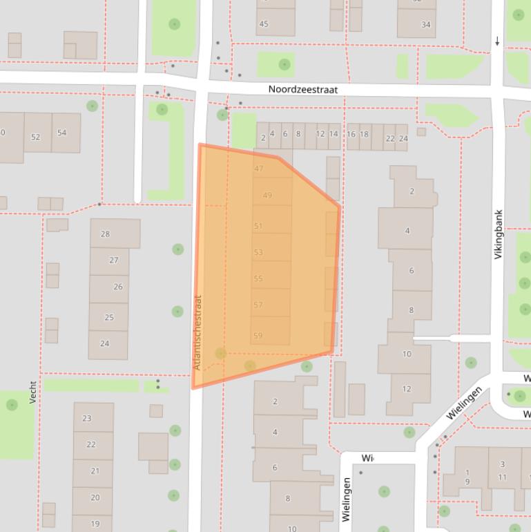 Kaart van postcodegebied 8303VV.