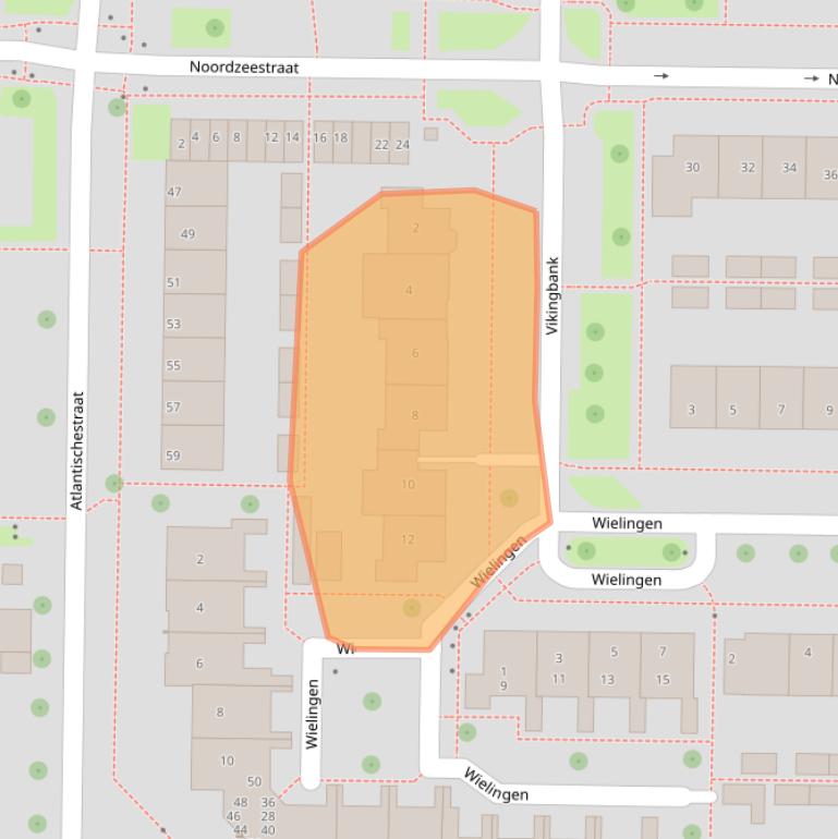 Kaart van postcodegebied 8303VX.