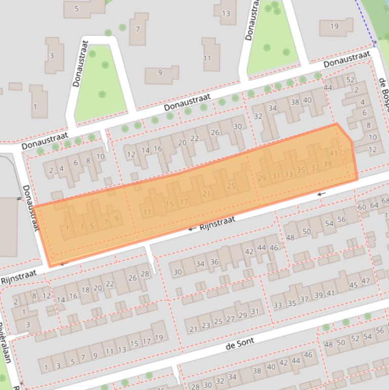 Kaart van postcodegebied 8303WH.