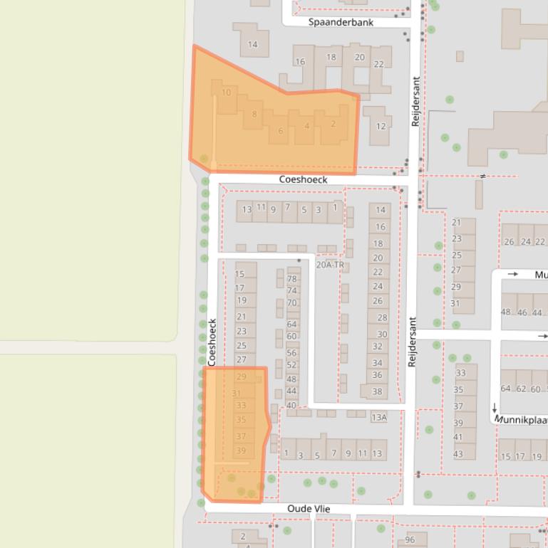 Kaart van postcodegebied 8303XG.