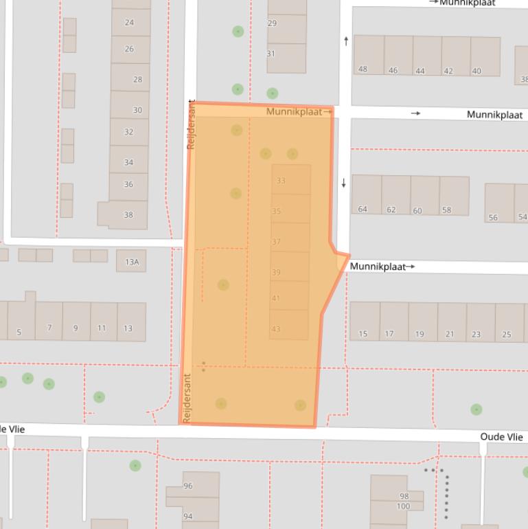 Kaart van postcodegebied 8303XM.