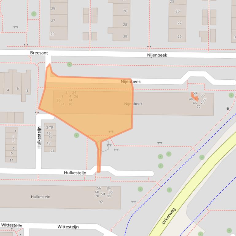 Kaart van postcodegebied 8303ZA.