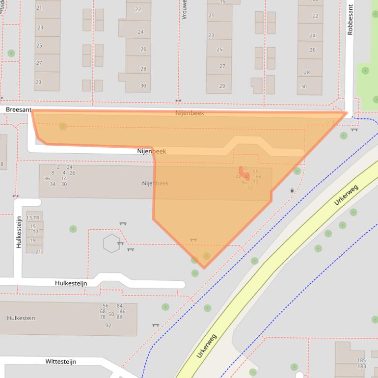 Kaart van postcodegebied 8303ZB.