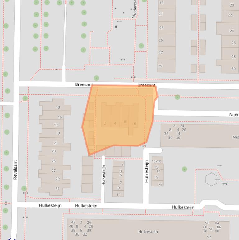 Kaart van postcodegebied 8303ZE.